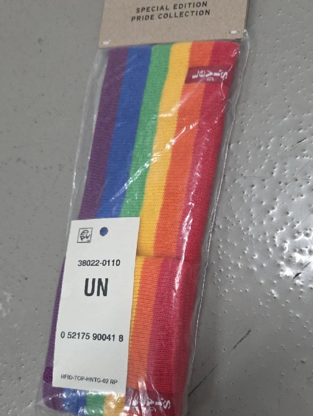 Levi's Rainbow Stripe Headband - Red Orange Yellow Green Blue Purple